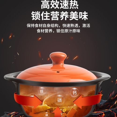 家用砂鍋燉鍋瓦斯爐專用米線沙鍋煲耐高溫多功能陶瓷湯鍋石鍋