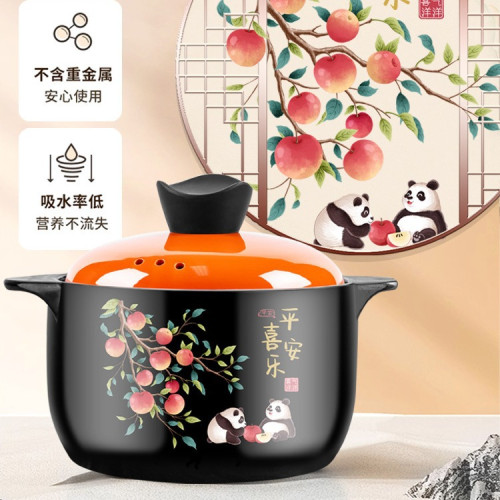 砂鍋燉鍋日常家用瓦斯耐高溫陶瓷煲湯鍋乾燒不裂瓦斯爐煲仔飯沙鍋