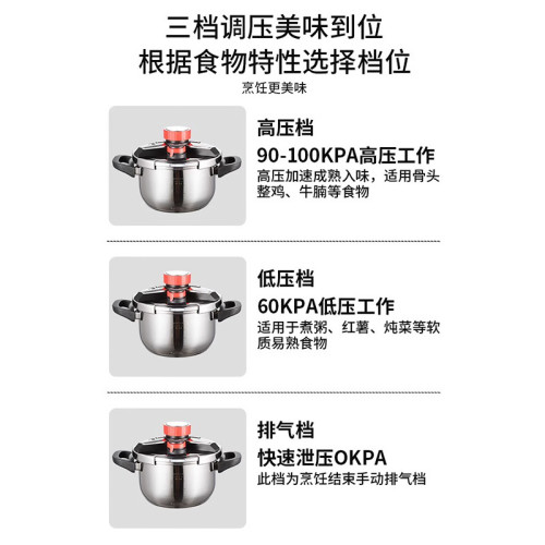 高級高壓鍋家用瓦斯防爆壓力鍋新款加厚食品級316不鏽鋼