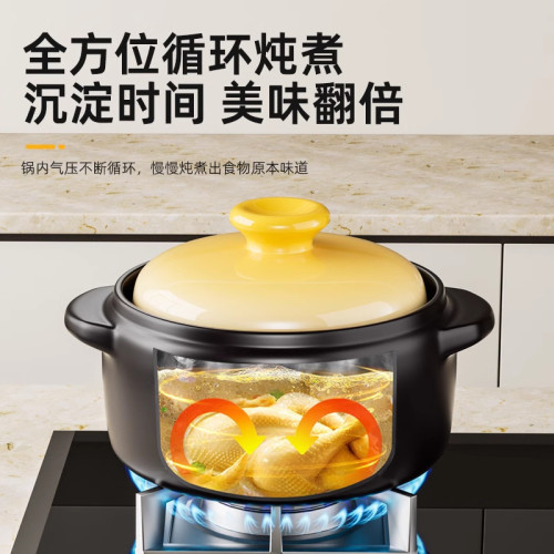 砂鍋煲燉湯家用瓦斯耐高溫乾燒不裂湯鍋燉鍋瓦斯爐專用煲仔飯沙鍋