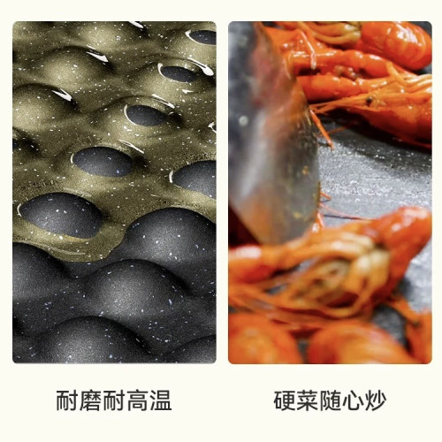 鵝卵石新款麥飯石不沾家用湯鍋炒鍋微壓不沾鍋加硬鐵鏟多功能