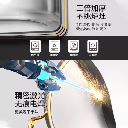 316不鏽鋼火鍋鴛鴦鍋家用加厚大容量電磁爐煮湯鍋食品級火鍋鍋具