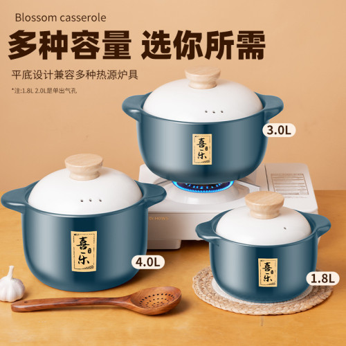 砂鍋燉鍋家用陶瓷鍋瓦斯爐大號瓦斯沙鍋煮粥熬湯瓦煲湯鍋燉煲