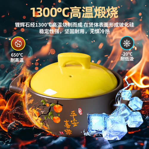 砂鍋燉鍋瓦斯陶土煲湯沙鍋家用耐高溫瓦斯爐款煲仔飯煲湯燉菜