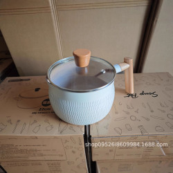 奶杯鍋煮泡麵鍋輔食不沾鍋咖啡壺複合底電磁爐熱奶煮麵瓦斯爐通用