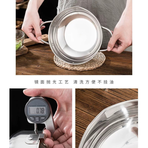 不鏽鋼日式油炸鍋天婦羅家用炸鍋可控溫省油迷你高瓦斯油炸鍋