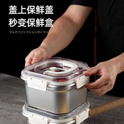 不鏽鋼炸油鍋家用小型油炸鍋戶外多功能可攜式炸鍋煤氣用炸炸鍋
