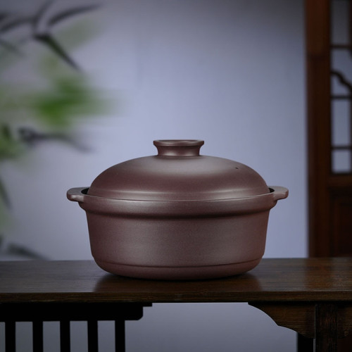 宜興紫砂鍋煲湯家用瓦斯湯鍋可乾燒平底砂鍋明火無釉無塗層燉鍋