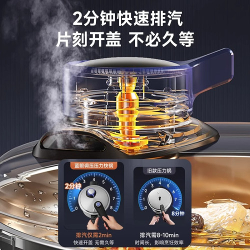 蘇泊爾高壓鍋家用304不鏽鋼可調壓快鍋瓦斯藍眼新款100kap壓力鍋