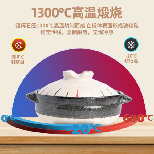 砂鍋煲家用耐高溫乾燒不裂煤氣瓦斯爐專用煲湯沙鍋陶瓷燉鍋