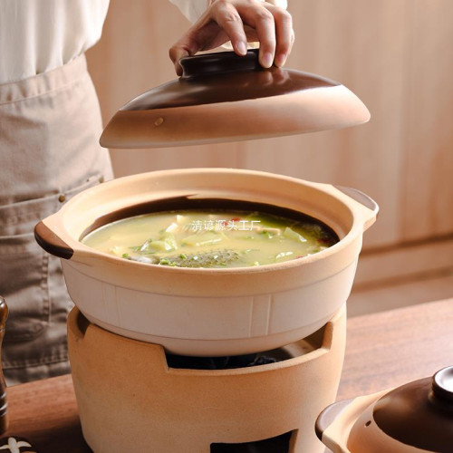#老式土砂鍋家用煲仔飯燉鍋瓦斯爐小沙鍋陶瓷鍋瓦煲煲湯耐高溫