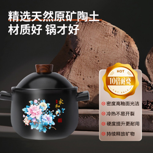 砂鍋燉鍋家用瓦斯耐高溫陶瓷煲湯鍋乾燒不裂瓦斯爐煲仔飯湯煲沙鍋