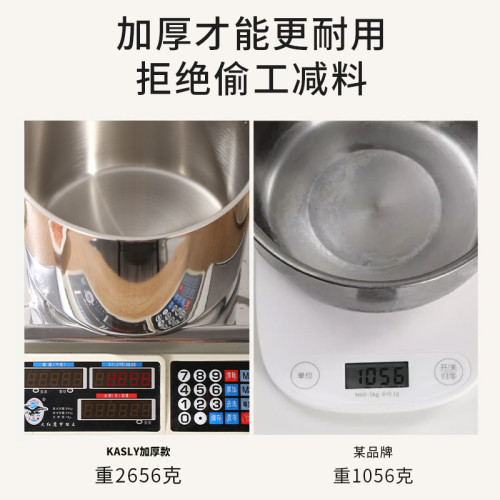 316不鏽鋼湯鍋家用食品級無鉚釘大容量燉鍋電磁爐專用高湯鍋煮鍋