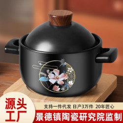 砂鍋燉鍋家用瓦斯耐高溫乾燒不裂瓦斯爐沙鍋煲仔飯陶瓷大容量湯鍋