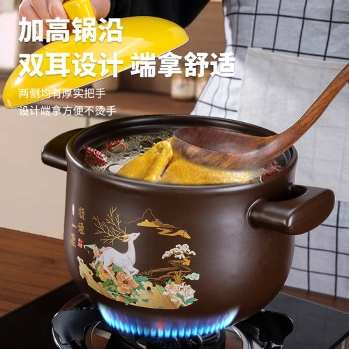 砂鍋家用明火煤氣瓦斯爐燉鍋煲仔飯湯鍋耐高溫煲湯煮粥陶瓷鍋