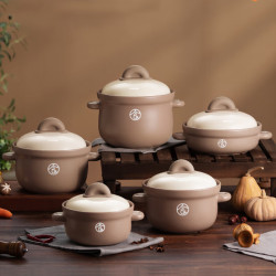 蘇泊爾砂鍋煲湯燉鍋陶瓷煲耐高溫煲仔飯燉鍋2.0L/4.5L/6L煨湯