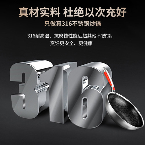 翰樂 316不鏽鋼炒鍋帶蒸籠蜂窩不沾鍋雙面屏皇冠提手蓋32/34cm鍋