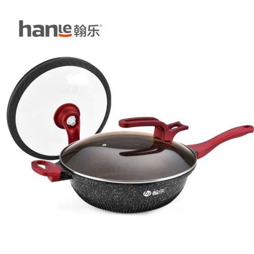 翰樂 一品良廚麥飯石不沾炒鍋 X6751 32CM