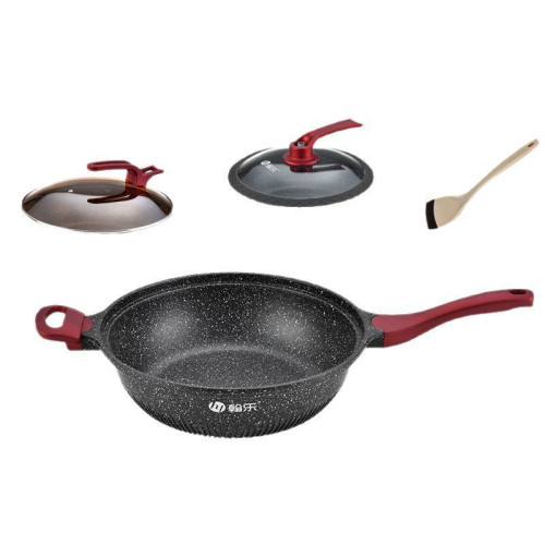 翰樂 一品良廚麥飯石不沾炒鍋 X6751 32CM
