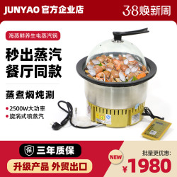 海蒸鮮商用火鍋家用海鮮電蒸汽鍋上蒸下煮石鍋魚多功能火鍋設備