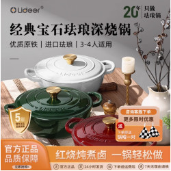 立德爾琺瑯鍋家用燉盅鑄鐵鍋燉鍋燜燒鍋海鮮鍋湯鍋砂鍋食品級