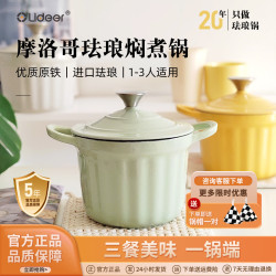 鑄鐵琺瑯鍋小號燜煮鍋家用多功能燉鍋燜燉盅飯釜煲湯一人份不沾鍋