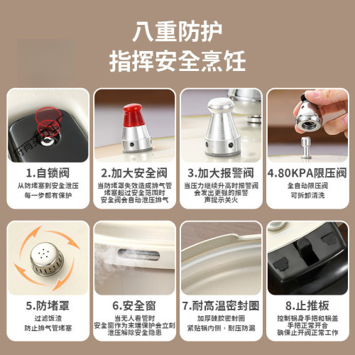 瓦斯高壓鍋兩用壓力鍋煤氣商用防爆家用小型鍋具商用戶外鍋高壓強