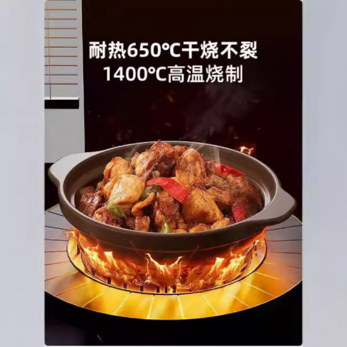 煲仔飯專用砂鍋陶瓷家用煲湯燉鍋無釉瓦斯爐明火無塗層耐高溫