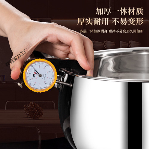 特厚316不鏽鋼鼓型煲湯鍋蒸煮一體鍋耐高溫防腐蝕電磁爐瓦斯爐用