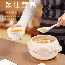 日式月圓煲明火乾燒不裂砂鍋燉煮鍋煲湯家用慢燉烹飪燉鍋煲瓦斯煲