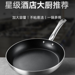 平底鍋不沾鍋商用煎鍋專業家用牛排大號酒店電磁爐用的瓦斯爐單底