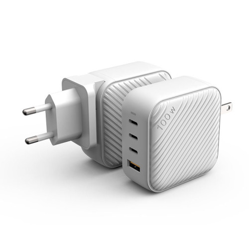 100W氮化鎵充電器四口快充BSMI/CE/UKCA/CB/FCC/ROHS認証快充頭