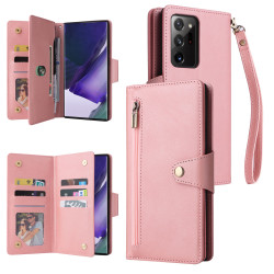 適用於三星Note 20 Ultra鉚釘釦拉鍊款M23 5G/A10/A20E插卡手機皮