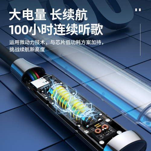 升級版A14T-Pro四喇叭藍牙耳機頸掛脖式無線運動超長續航