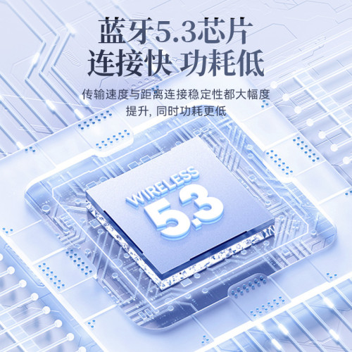 新款M41藍牙耳機真無線入耳式5.3透明智能數顯耳機降噪長續航