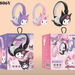 庫洛米無線藍牙耳機kitty公主頭戴式電腦手機音樂立體聲耳機