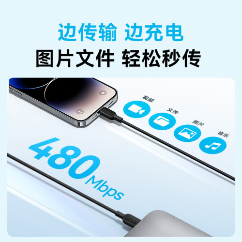 Anker安克快充PD數據線typeC充電線C口轉lightning快充線A81A2