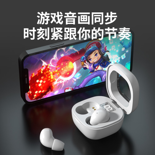 SK19藍牙耳機新款入耳式真無線降噪超小迷你睡眠雙耳藍牙耳機