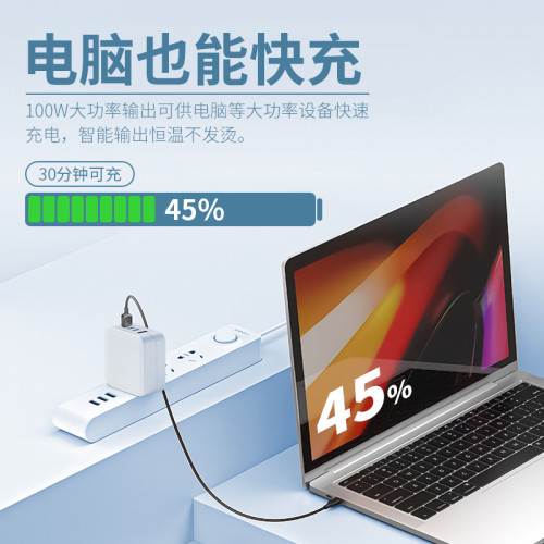 pd100w氮化鎵充電器65w電源變壓器pse電腦充電頭20w手機平板快充