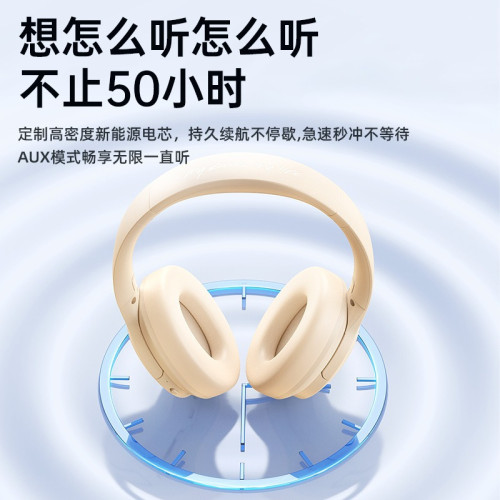 remax頭戴式ANC主動降噪藍牙耳機長續航40mm大單元低音頭戴耳機