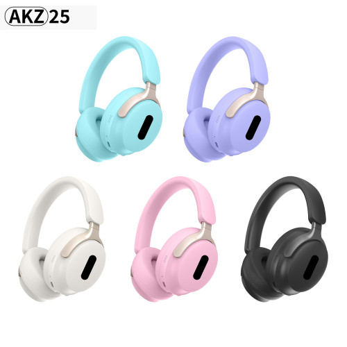 2024新品 AKZ-22無線新款頭戴藍牙耳機馬卡龍色 插卡FM