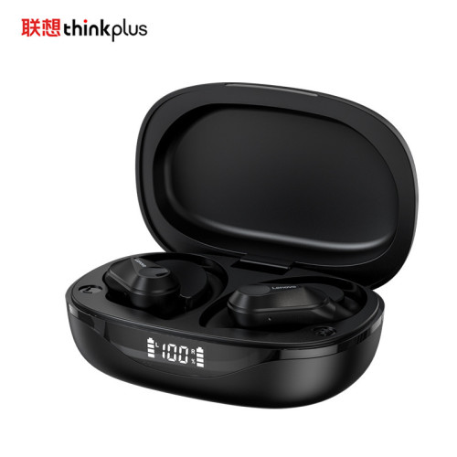 Thinkplus LP75真無線藍牙數顯耳機掛耳式運動入耳低延遲耳塞電競