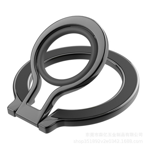 magsafe磁吸手機指環金屬矽膠桌面支架 合金材質超薄造型工廠直供