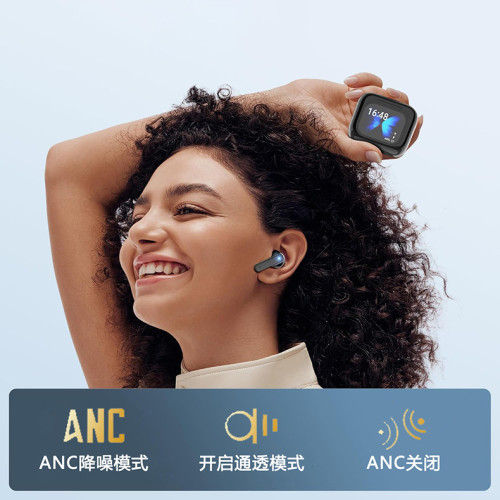 LED全彩觸控螢幕藍牙耳機BY16入耳式ANC+ENC降噪藍牙耳機A9Pro