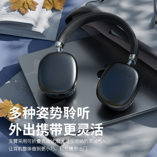 新爆款頭戴式藍牙耳機現貨無線FM可插卡適用蘋果手機音樂耳麥批髮