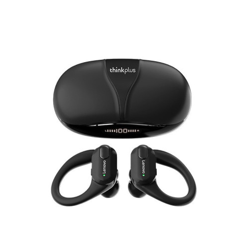 Thinkplus XT80真無線藍牙數顯TWS耳機掛耳式運動入耳低延遲耳塞