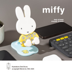 Miffy米菲折曡手機支架追劇直播網課桌面升降可調節伸縮嬾人支架