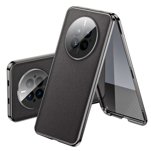 【】華爲mate60手機殼雙面鏡頭全包金屬mate50/ P70保護套