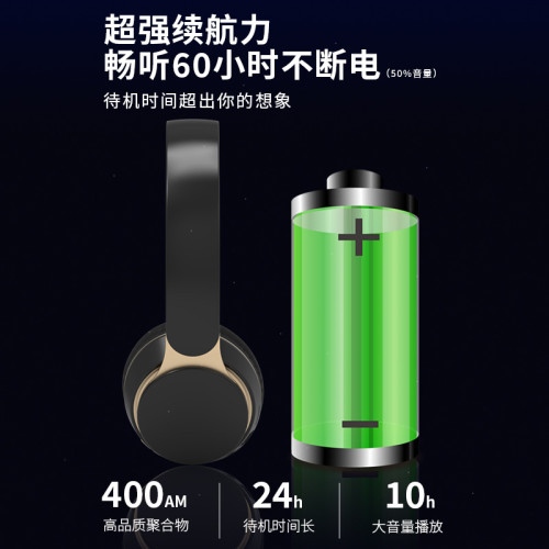 推薦便捷折曡耳麥 無線超長續航 重低音立體聲頭戴式藍牙耳機