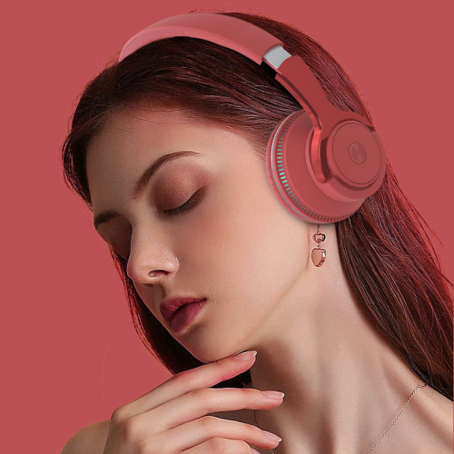 H2頭戴式藍牙耳機炫彩發光重低音折曡式伸縮無線耳麥